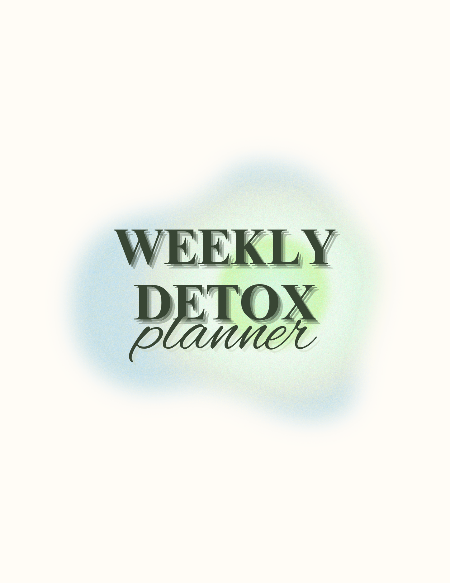Weekly Detox Planner